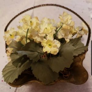 Vintage Penco Industries Inc Brass Flower Basket